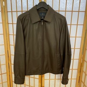 Brooks Brothers Leather Zip Jacket